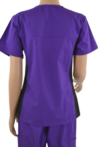 T101: Eggplant color with stretch side panel top
