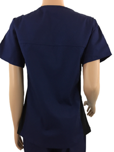 T101: Navy blue with stretch panel